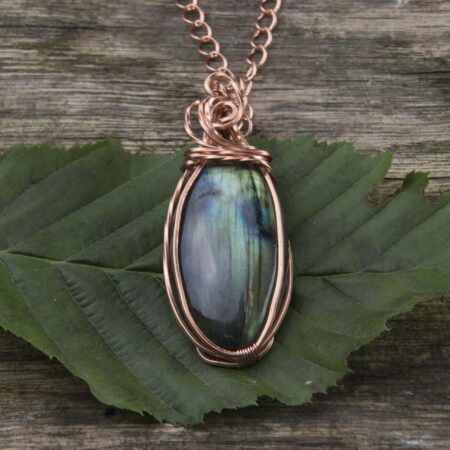 collana Labradorite verde