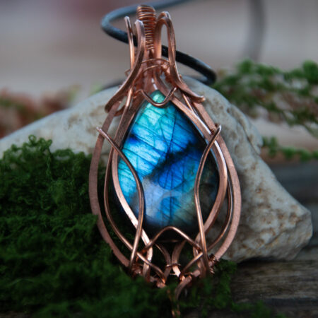 collana Labradorite blu