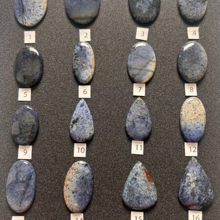 Dumortierite – Cabochon singoli (#1–#16)