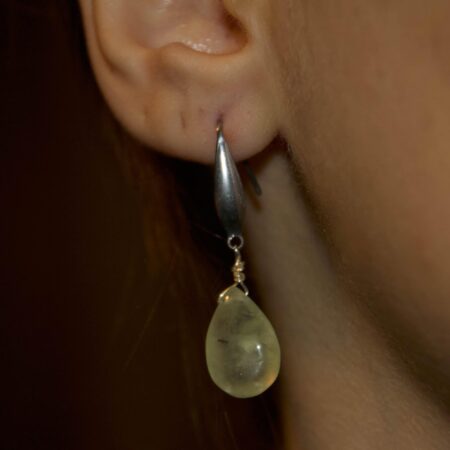 Orecchini in Prehnite