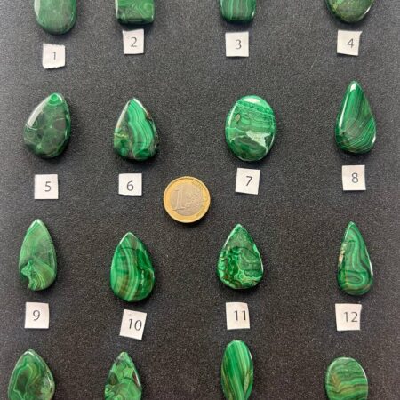 Malachite – Cabochon singoli (#1–#16)