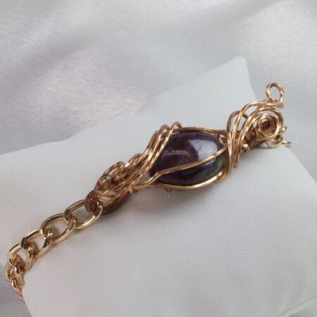 Bracciale in zoisite rubino